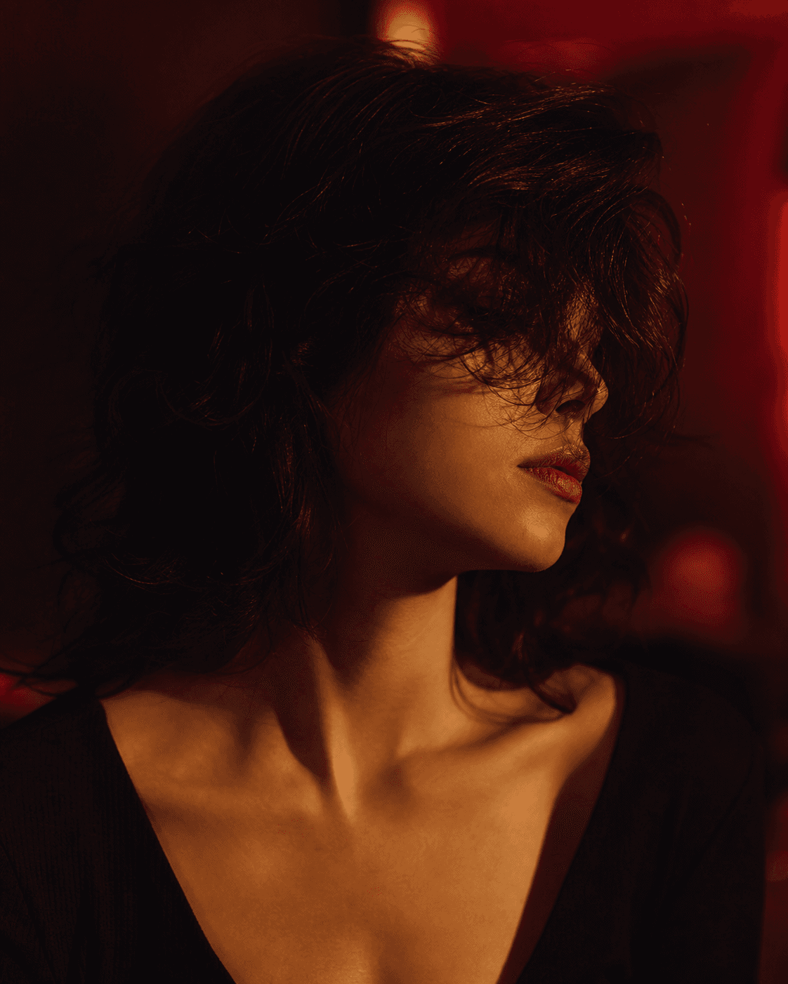 Fictional editorial portrait